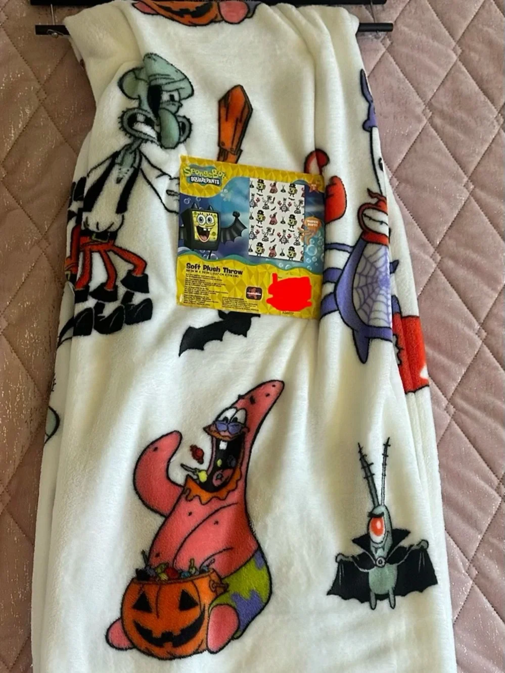 SpongeBob SquarePants White Halloween Blanket